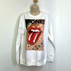 Rolling Stones - Stones Tampa Florida Logo On The Beach Graphic Sweatshirt Med
